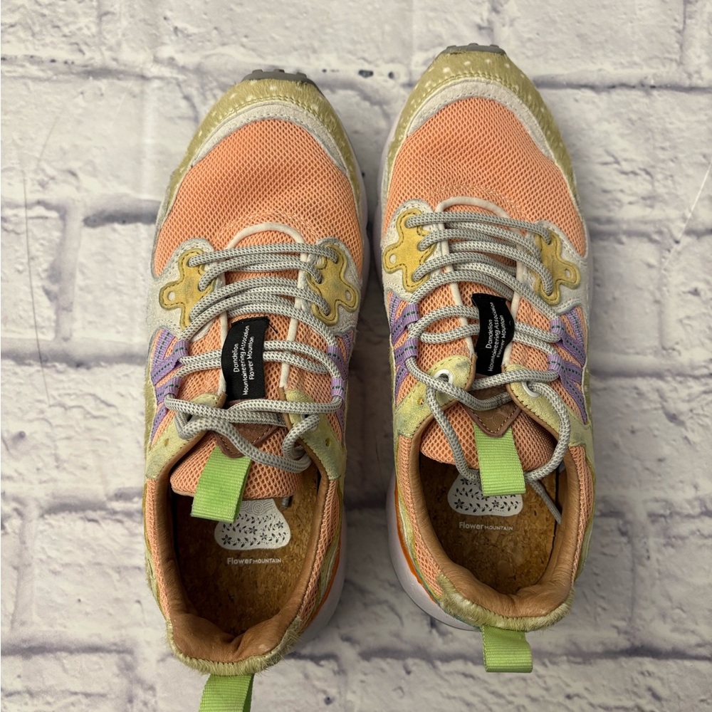 Women's Athletic Shoes in Orange and Green